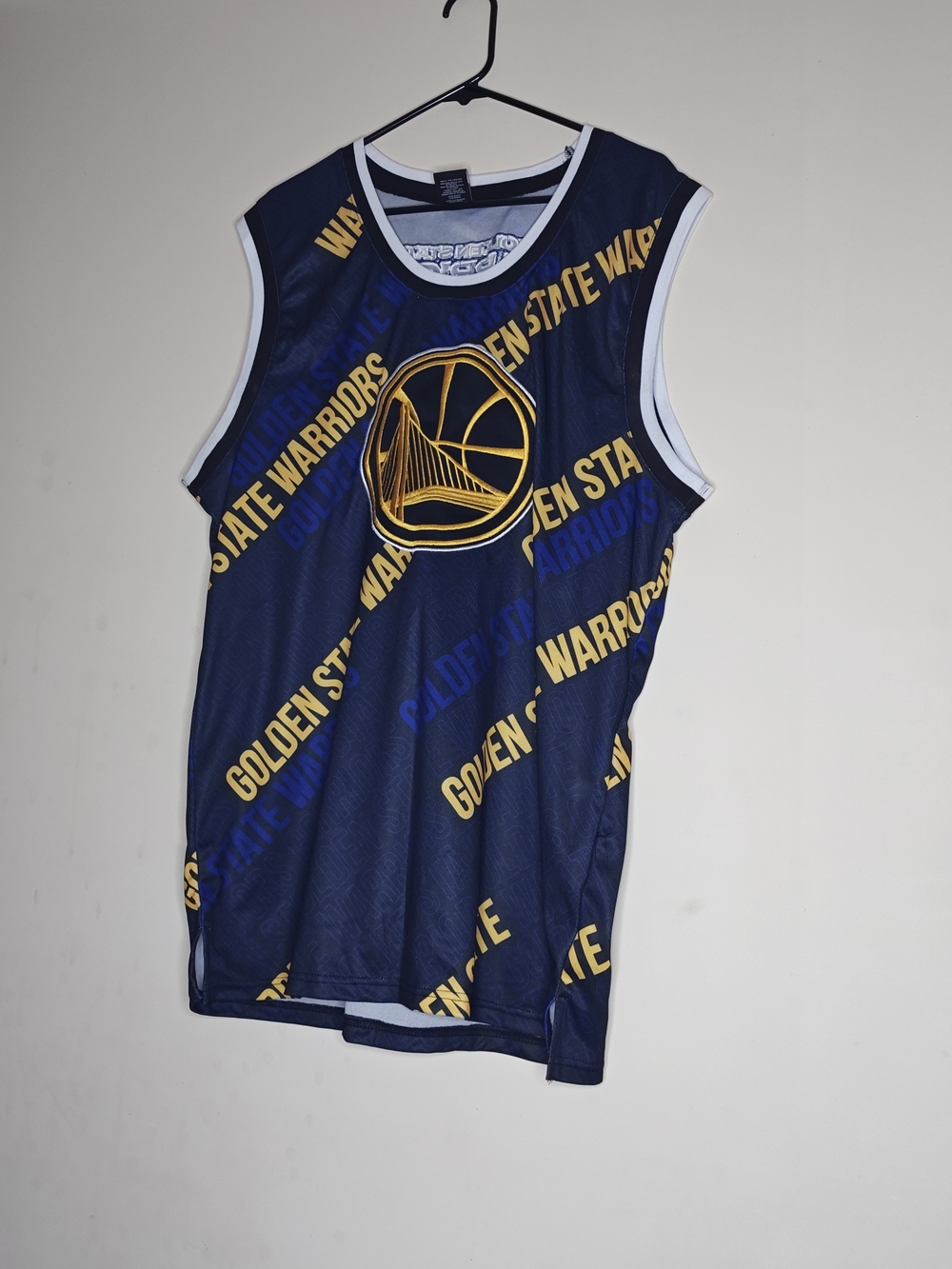 NBA Golden State Warriors Navy & Yellow Men's Jersey